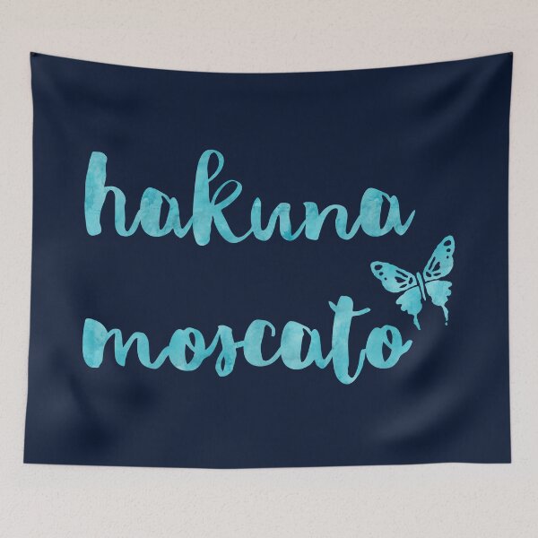 Item preview, Hakuna Moscato - blue designed and sold by owlHouseINK.