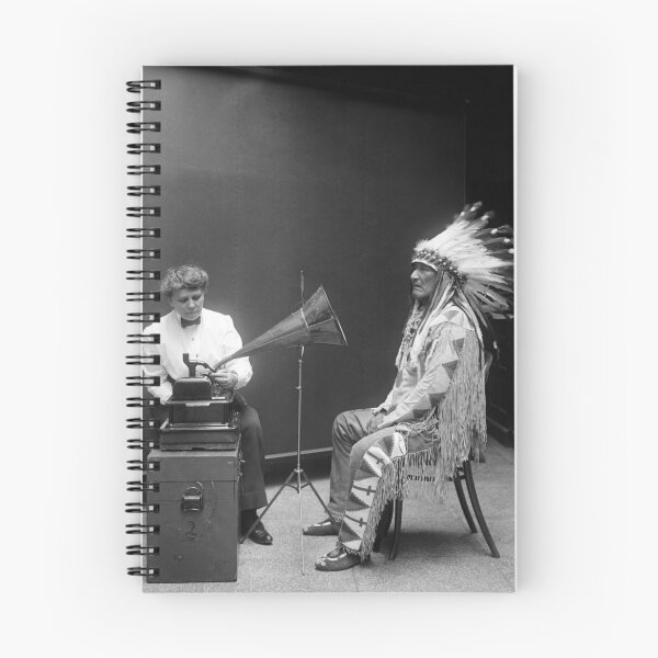 Item preview, Frances Densmore Recording With Mountain Chief - 1916 designed and sold by warishellstore.