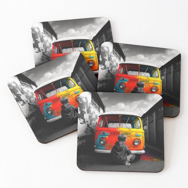 Item preview, Life in Colour - Painted Van designed and sold by AICreateWorlds.