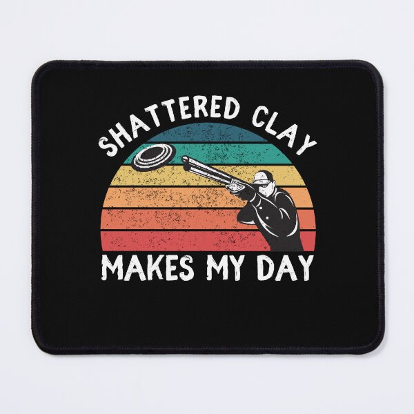 Item preview, Skeet Shooting Trap Sporting Clay Target Vintage Sunset Shattered Clay Makes My Day designed and sold by MacAndMoose.