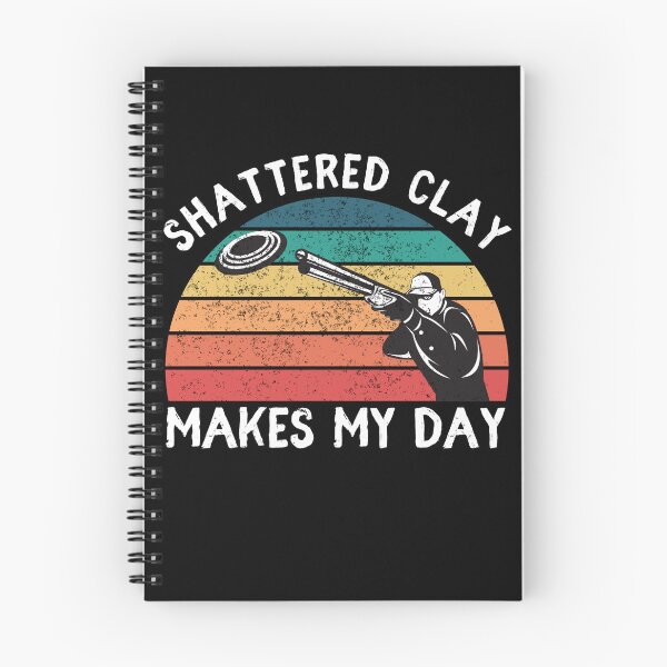 Item preview, Skeet Shooting Trap Sporting Clay Target Vintage Sunset Shattered Clay Makes My Day designed and sold by MacAndMoose.
