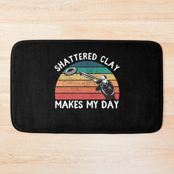 Item preview, Skeet Shooting Trap Sporting Clay Target Vintage Sunset Shattered Clay Makes My Day designed and sold by MacAndMoose.