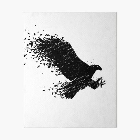 eagle silhouette painting