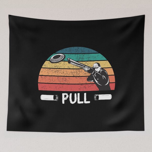 Item preview, Skeet Shooting Trap Sporting Clay Target Vintage Sunset Pull designed and sold by MacAndMoose.