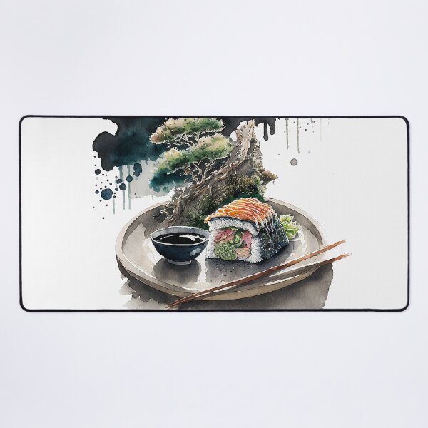 Artikelvorschau, Yummie Sushi - sumie painting entworfen und verkauft von MaitionDesigns.