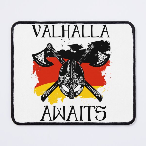 Item preview, Valhalla Awaits -  Viking German Flag designed and sold by Georgy09.