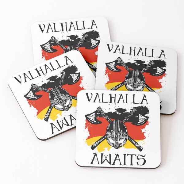 Item preview, Valhalla Awaits -  Viking German Flag designed and sold by Georgy09.