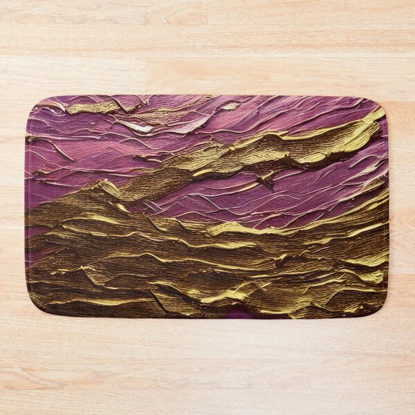 Item preview, Original Gold Foil Art, Pink Wave Art, Fancy Art designed and sold by viewgraphics.