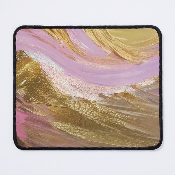 Item preview, Original Gold Foil Art, Pink Wave Art, Fancy Art designed and sold by viewgraphics.