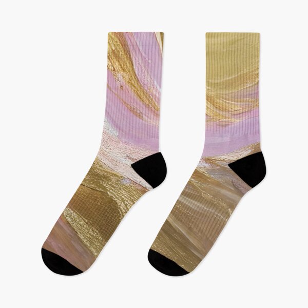 Item preview, Original Gold Foil Art, Pink Wave Art, Fancy Art designed and sold by viewgraphics.