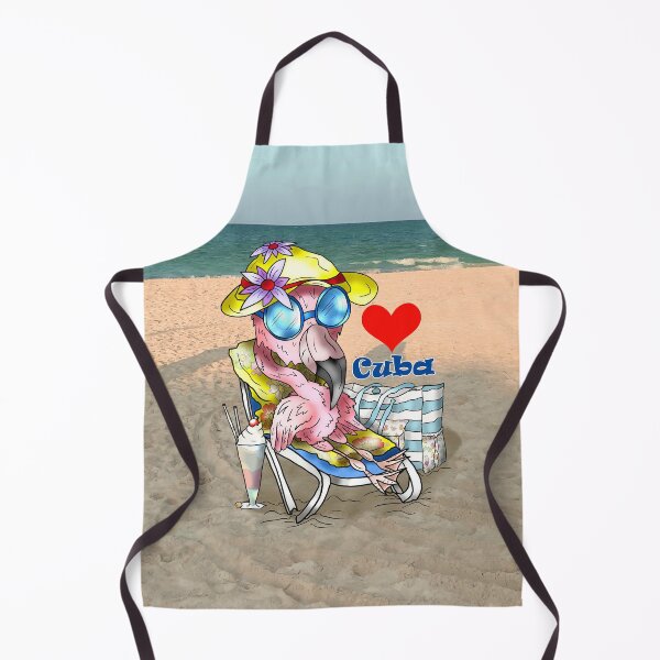 Item preview, cuba beach flamingo designed and sold by CuisineCat.