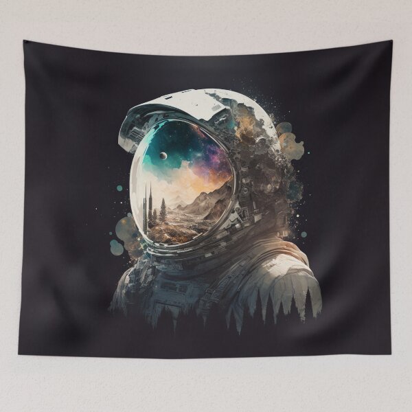 Item preview, Astronauta Doble Exposición designed and sold by RandomReviews.