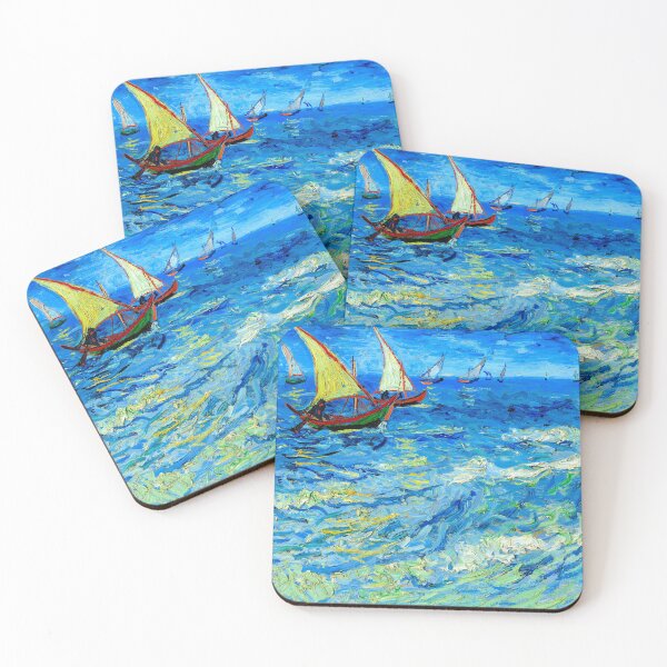Item preview, Seascape at Saintes-Maries - Vincent van Gogh designed and sold by SimpleJoyStyle.