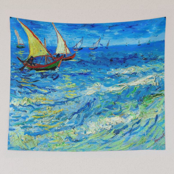 Item preview, Seascape at Saintes-Maries - Vincent van Gogh designed and sold by SimpleJoyStyle.