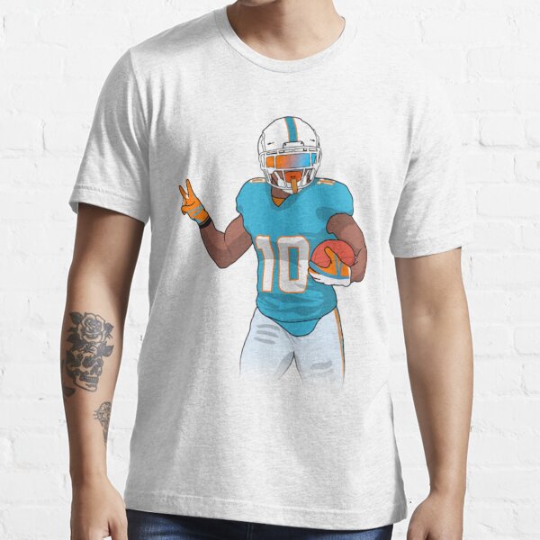 Tyreek Hill Miami Dolphins Cheetah Peace Long Short Sleeve T-Shirt