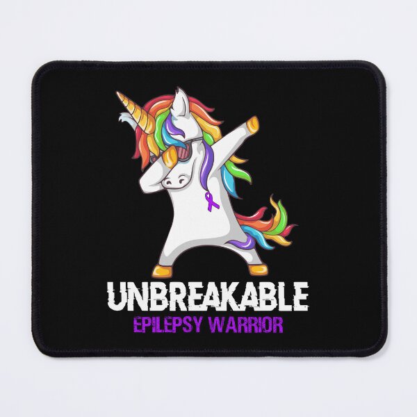 Item preview, Epilepsy Awareness - Unicorn Epilepsy Warrior Ribbon UNBREAKABLE designed and sold by Fernandezf.