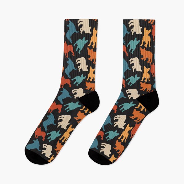 Item preview, Cute French Bulldog Silhouette Dog Pattern  designed and sold by enbrata.
