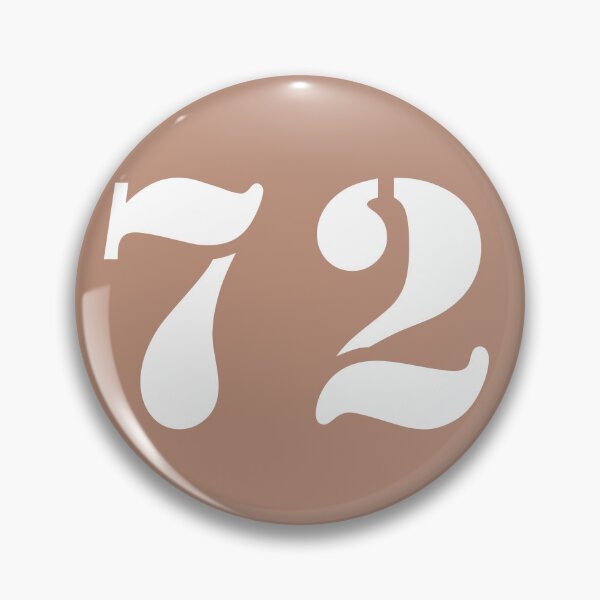 Item preview, Number Seventy Two (72) in Brown Circle designed and sold by Ching Teoh.