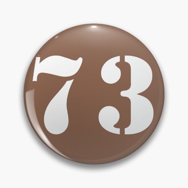 Item preview, Number Seventy Three (73) in Brown Circle designed and sold by Ching Teoh.