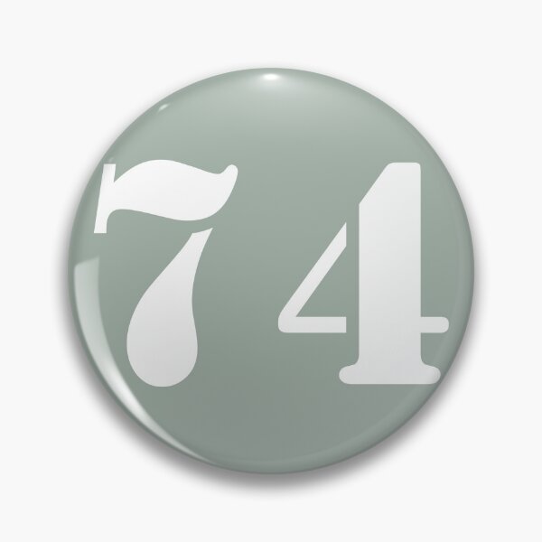 Item preview, Number Seventy Four (74) in Sage Green Circle designed and sold by Ching Teoh.