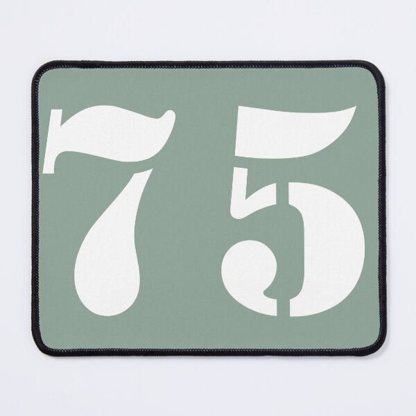 Item preview, Number Seventy Five (75) in Green Circle designed and sold by Ching Teoh.