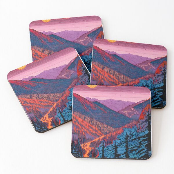 Item preview, Sunset Trail Map designed and sold by ShredPow480.