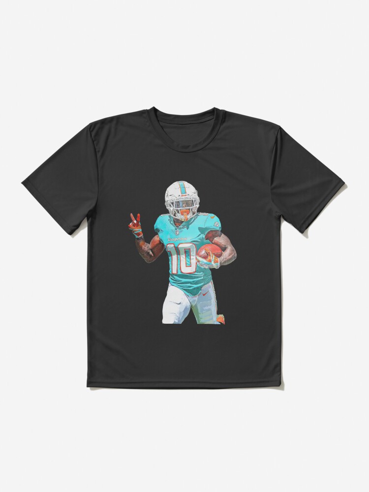 Tyreek Hill Miami Dolphins Cheetah Peace Long Short Sleeve T-Shirt