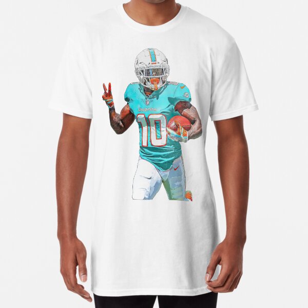 Nike Men's Miami Dolphins Tyreek Hill #10 White T-Shirt