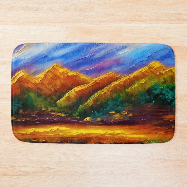 Item preview, Gold Mountain Art, Nature Landscape Art, Original Art  designed and sold by viewgraphics.