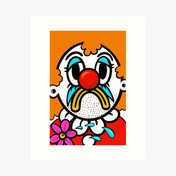 The Sad Clown Art Prints for Sale