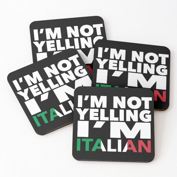 Item preview, Italian Present - i'm not yelling, i'm Italian - Italian gifts - Italian flag - Italy Gift - Italian Decor designed and sold by babaorum.