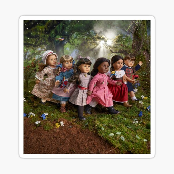 "35th Anniversary American Girl" Sticker for Sale by lovebugdesign