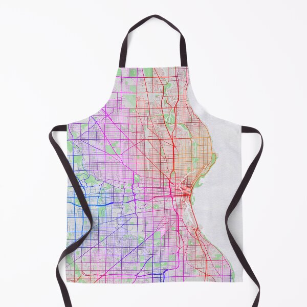 Item preview, Mapa de la ciudad de Milwaukee de Wisconsin, EE. UU. - Colorido designed and sold by deMAP.