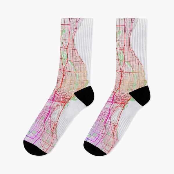 Item preview, Milwaukee City Map of Wisconsin, USA - Colorful designed and sold by deMAP.