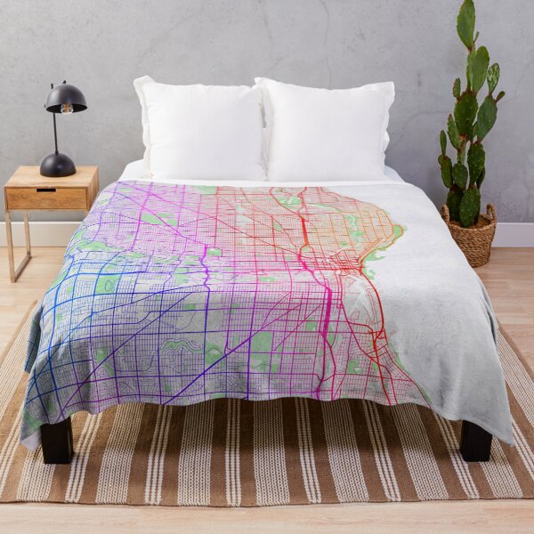 Item preview, Milwaukee City Map of Wisconsin, USA - Colorful designed and sold by deMAP.