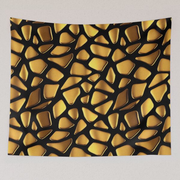 Aperçu de l'œuvre Motif de galets d'or liquide créée et vendue par Christopher Fryant.