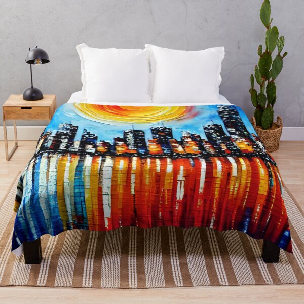 Item preview, Large City Skyline Landscape art, Large urban art, Urban Art, Original City Art designed and sold by viewgraphics.