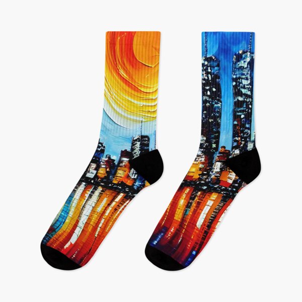 Item preview, Large City Skyline Landscape art, Large urban art, Urban Art, Original City Art  designed and sold by viewgraphics.