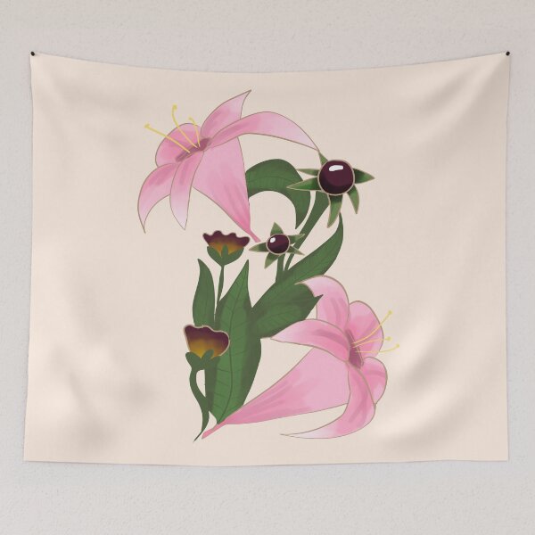 Item preview, Letter B with floral motifs designed and sold by miriam-miranda.