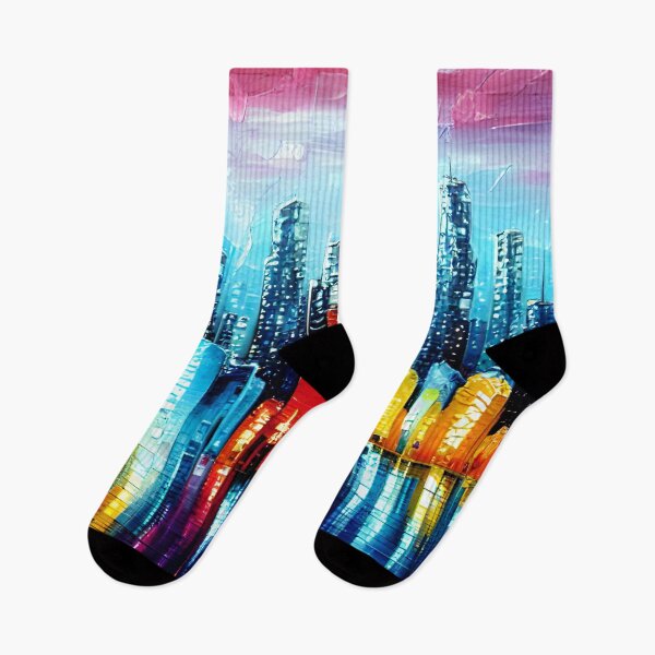 Item preview, Large City Skyline Landscape art, Large urban art, Urban Art, Original City Art  designed and sold by viewgraphics.