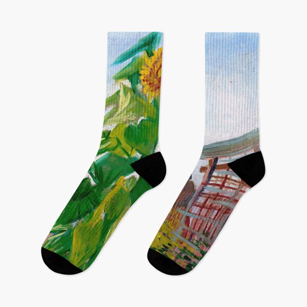 Item preview, Allotment with Sunflower - Vincent van Gogh designed and sold by SimpleJoyStyle.