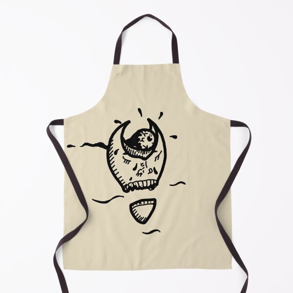 Item preview, Flying head with an eyeball trail - black line art - tattoo style designed and sold by Dopamine Dumpster.