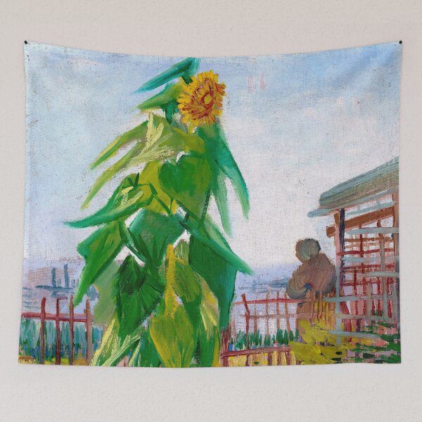 Item preview, Allotment with Sunflower - Vincent van Gogh designed and sold by SimpleJoyStyle.