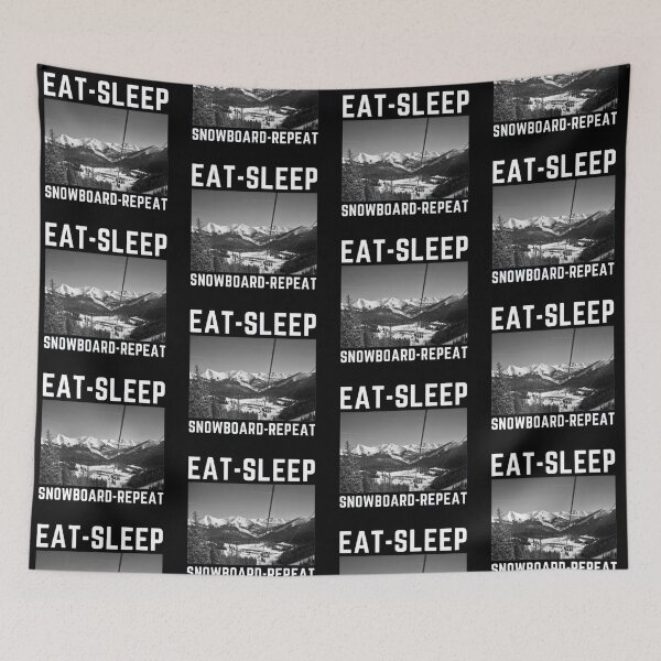 Item preview, Eat Sleep Snowboard Repeat designed and sold by CarefulCaptures.