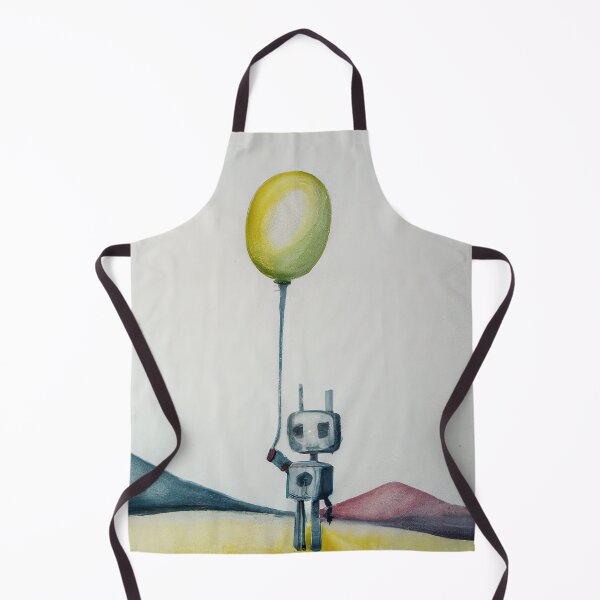 Item preview, Lonely Robot Holding A Balloon - Robot Looking For Love - Valentine's Day Gift designed and sold by AlanPhotoArt.