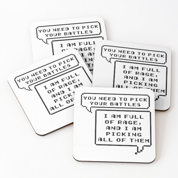 Item preview, Pick your Battles I am full of rage and I am picking all of them designed and sold by AdventuringArt.