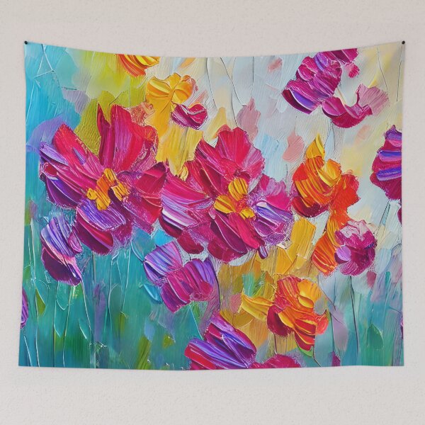Artikelvorschau, Abstrakte Blumenkunst, moderne Blumenacrylkunst, Impressionismus-Kunst entworfen und verkauft von viewgraphics.