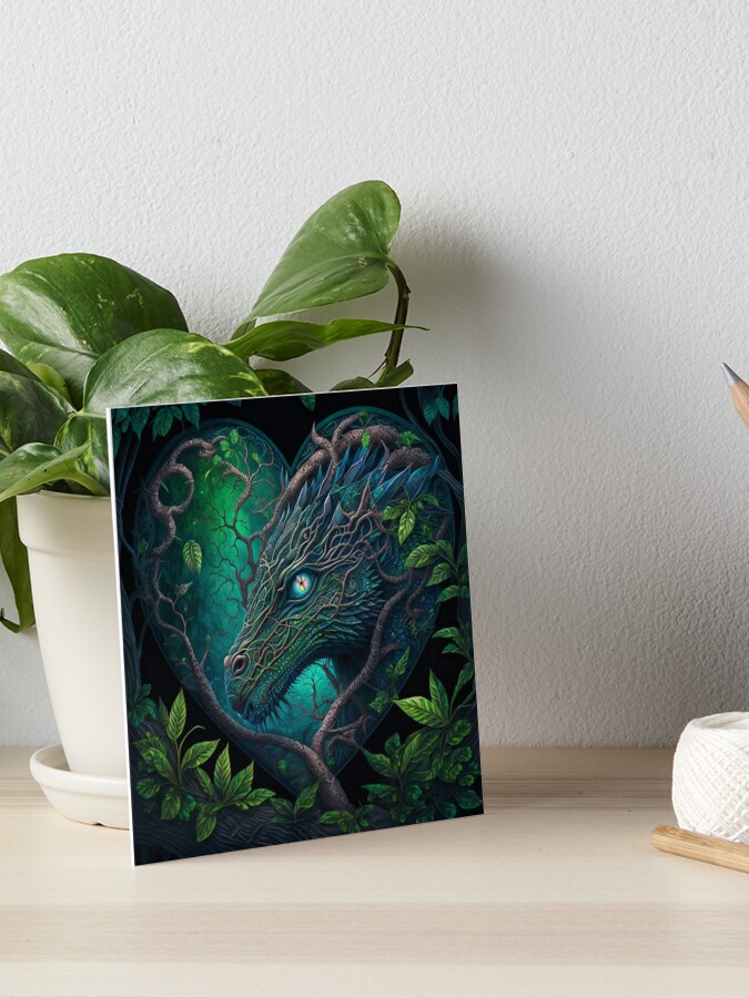 Forest Dragon Art Board Print for Sale by NightWispStudio
