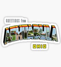 Greetings from Ashtabula, Ohio Sticker