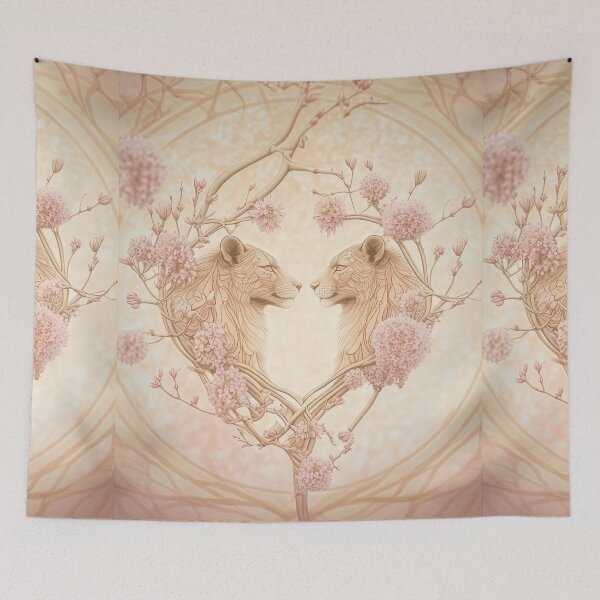 Item preview, Lioness Floral paradise designed and sold by BellasArtStudio.